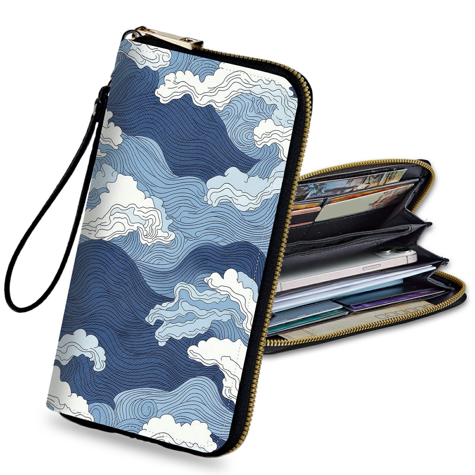 8519 Wristlet Wallet With Rfid Blocking Large Phone Wallet Organizer